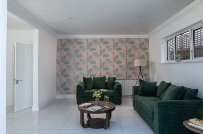 The seating area at Galley House, Hertfordshire