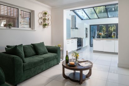 The seating area at Galley House, Hertfordshire