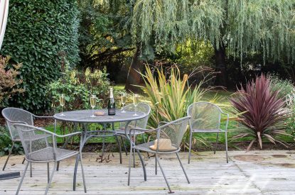 Outdoor seating at Galley House, Hertfordshire
