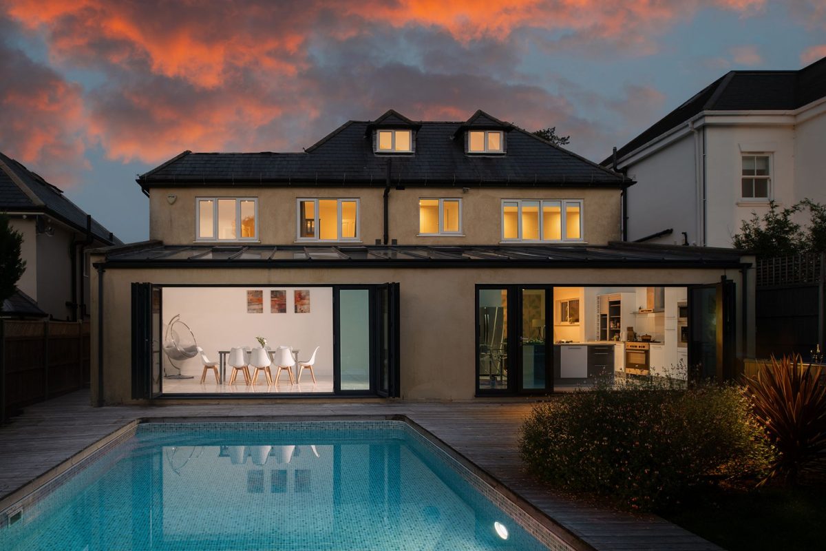 The swimming pool at Galley House, Hertfordshire